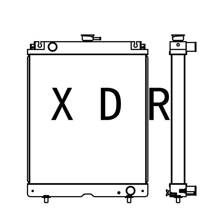 radiator for Kubota YXC155/161 