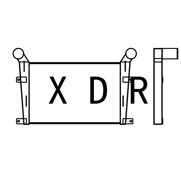 Air radiator for Caterpillar  YXC450V2 