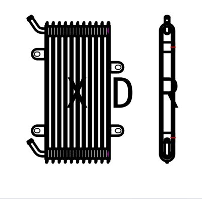 Radiator Hitachi 240-3