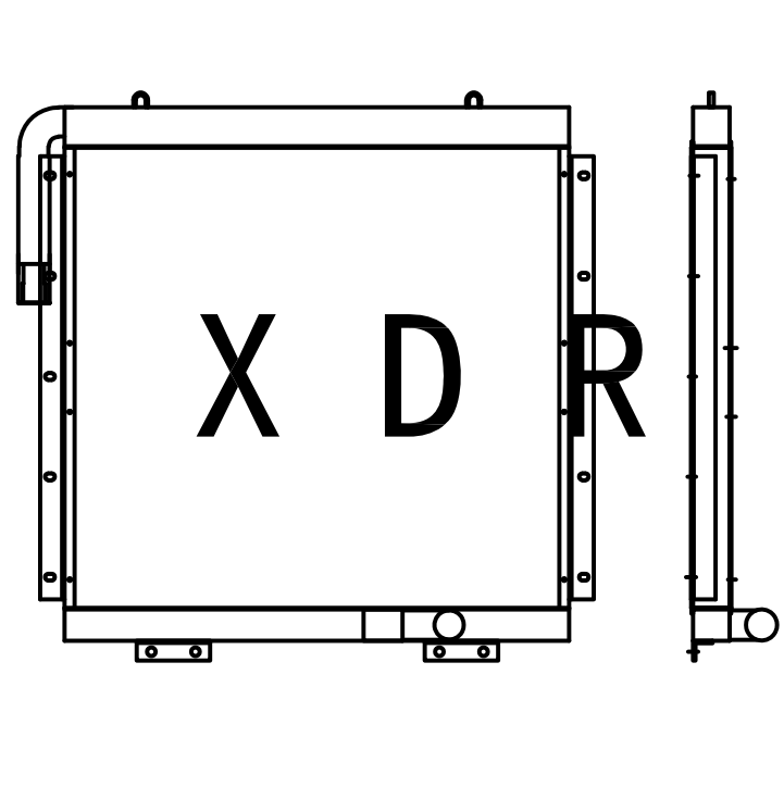 Hydraulic Oil Cooler for Kobelco450-8