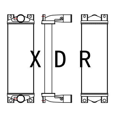 Air Radiator for Excavator Caterpillar320DX