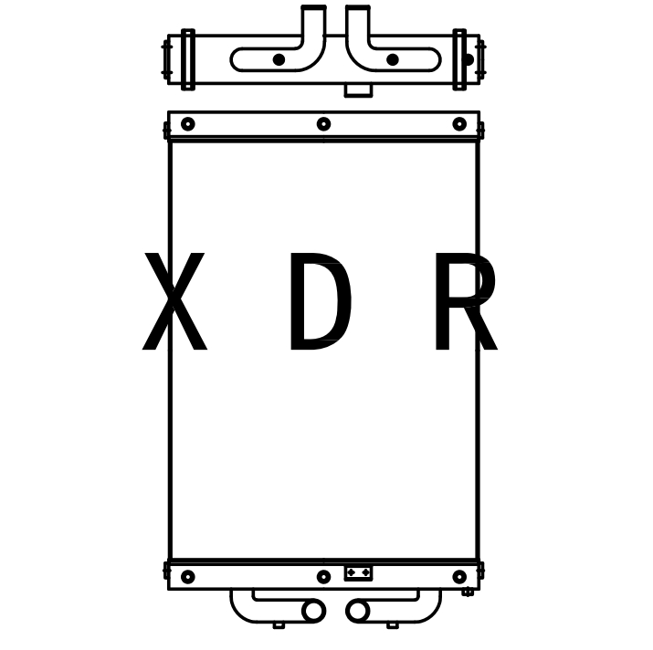 China Hydraulic Oil cooler for Hyundai455-7