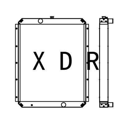 Hitachi 450-6 water Radiator 