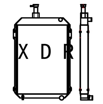 Water Radiator For Kobelco75-60SR Excavato