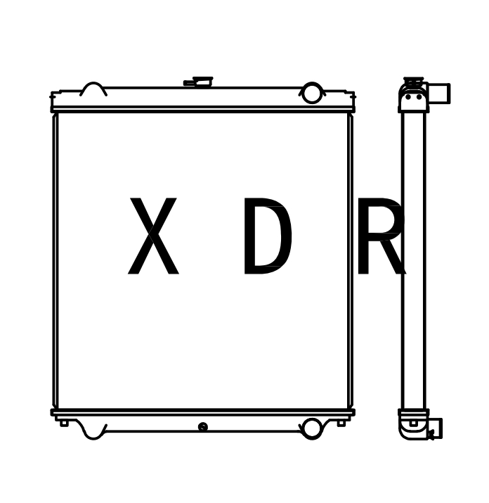 Radiator For Hitachi 240-6 Excavator 