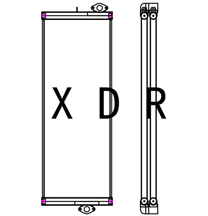  Oil Cooler for Excavator Kobelco380