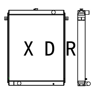 Radiador de agua para excavadora Kobelco 350-6E