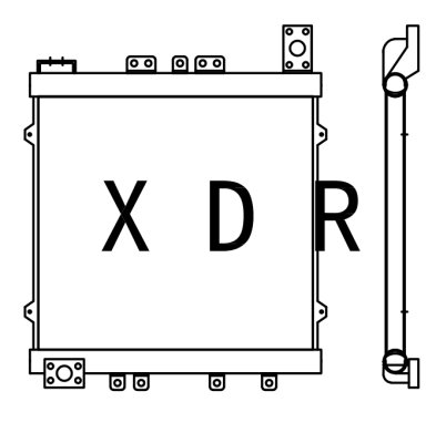 Hydraulic oil Radiator for caterpillar 312C