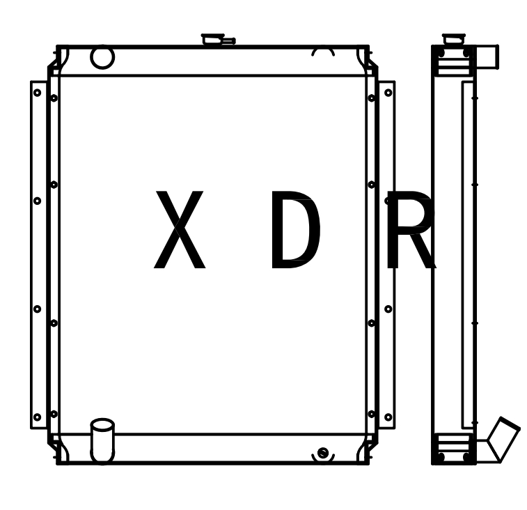 Replacement Water Radiator For Kato 1023 