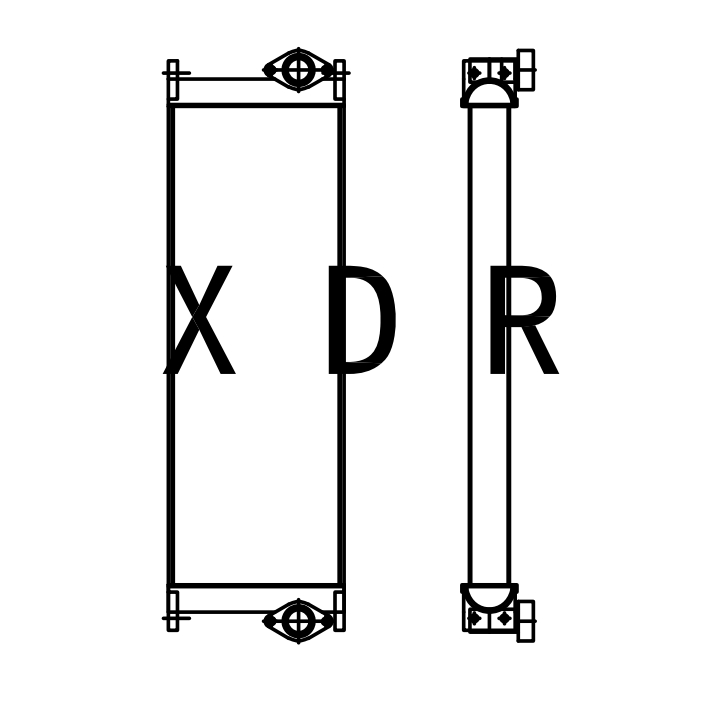 Hydraulic oil Radiator for Caterpillar YXC312D2