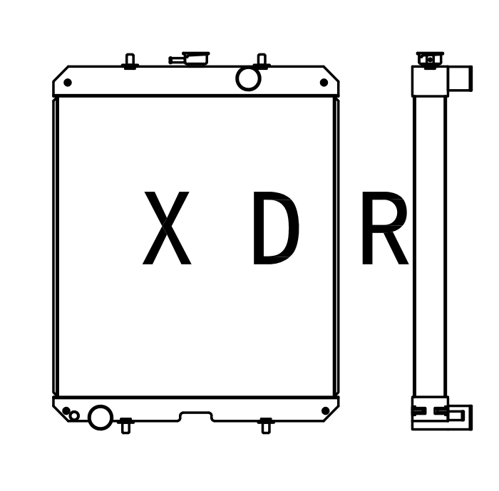 Kubota YXC F11  radiator 