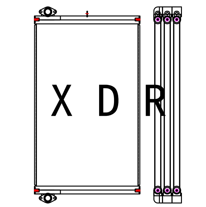 Hydraulic Oil Radiator for Excavator Hitachi470-3