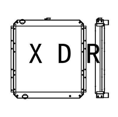 Radiator For Hitachi 350