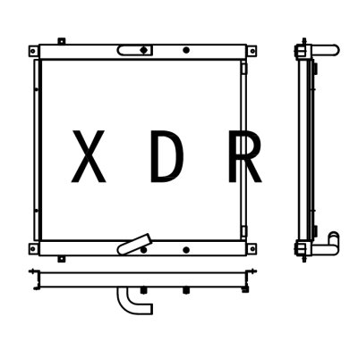  Hydraulic Oil Radiator for Caterpillar 330B 