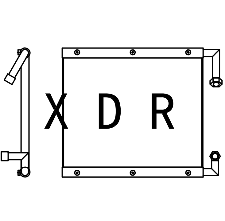 Hydraulic Oil Radiator For Kobelco60-3