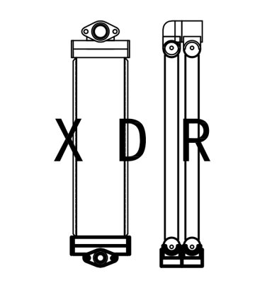 Hydraulic Oil Cooling Radiator For Cat 307D