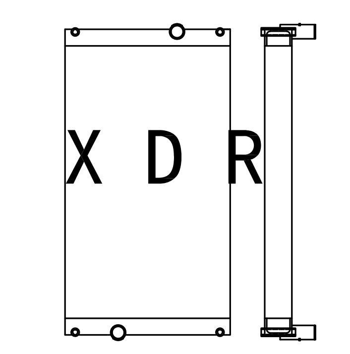 Hydraulic Oil Cooling Radiator Used For Caterpillar349