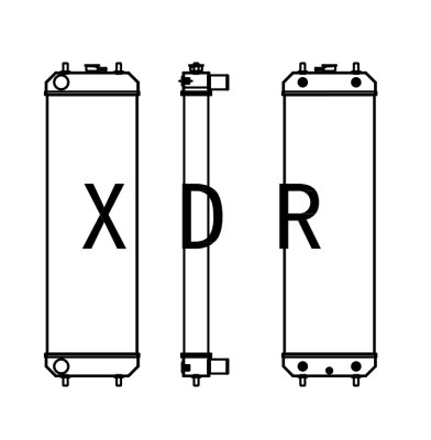Radiator For Hitachi 240-3G Excavator 