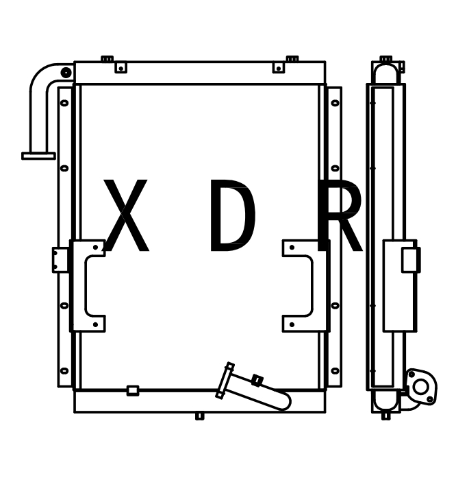 Hydraulic Oil Radiator for Excavator Hitachi215-7   Characteristics