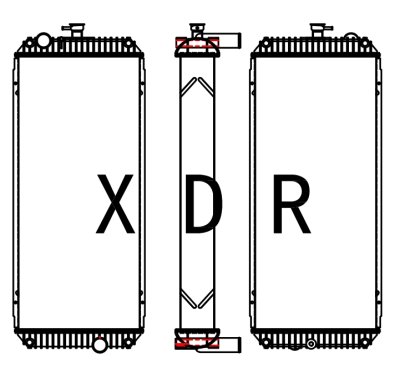 Water Radiator Compatible With Hyundai215VS