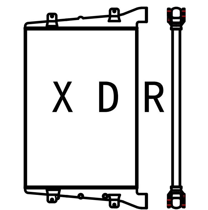 Radiator For Hitachi1200-6