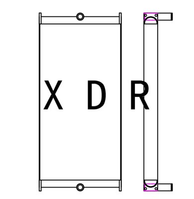 Hydraulic oil radiator for Caterpillar excavator 320D New Model