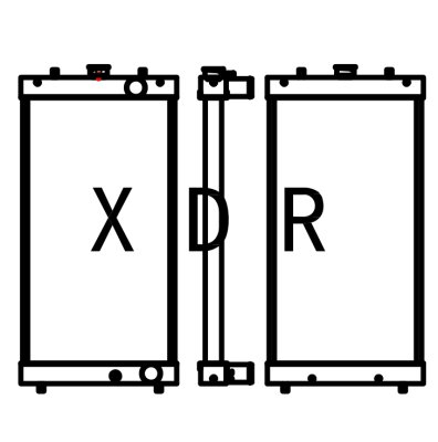 Replacement Radiator for Hitachi65