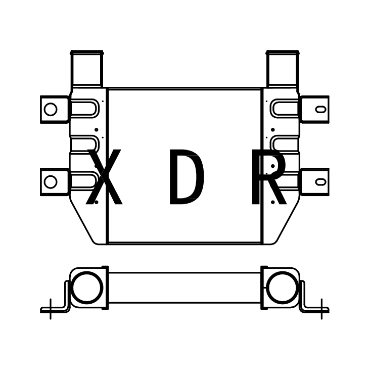 Radiador para modelo Caterpillar: YXC307D