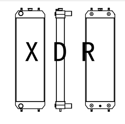 Radiator For Excavator Hitachi 210-3