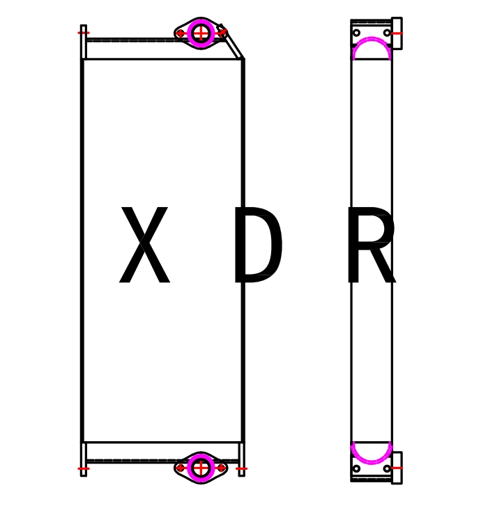 Hydraulic Oil Radiator for Caterpillar Excavator 313D2