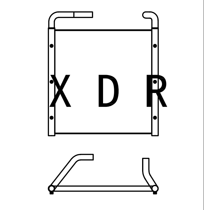 Hydraulic oil radiator for Excavator Hitachi200-5