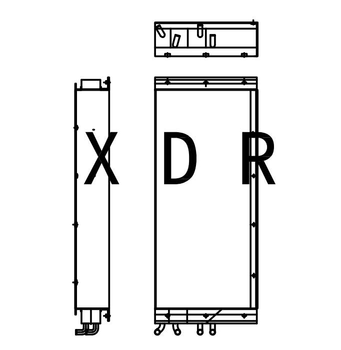 Hydraulic Oil Radiator  for Caterpillar 426