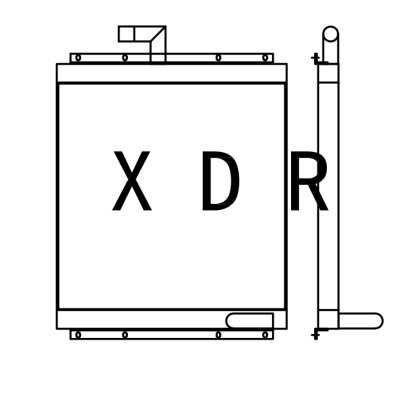 Hydraulic oil radiator For Kato700-5