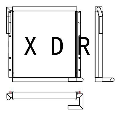 Enfriador de aceite para excavadora Kobelco 230-6