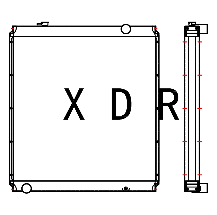 Water Radiator for Hitachi 370