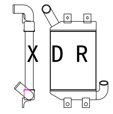 Radiator for Caterpillar Model:315D, and 312D