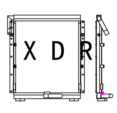 Hydraulic Oil cooler For Kobelco220-6