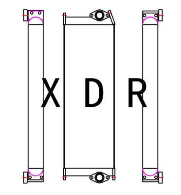 Hydraulic Oil Cooling Radiator For Caterpillar 315D-312D