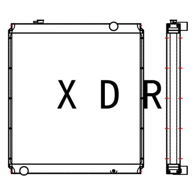 Water Radiator for Hitachi 370