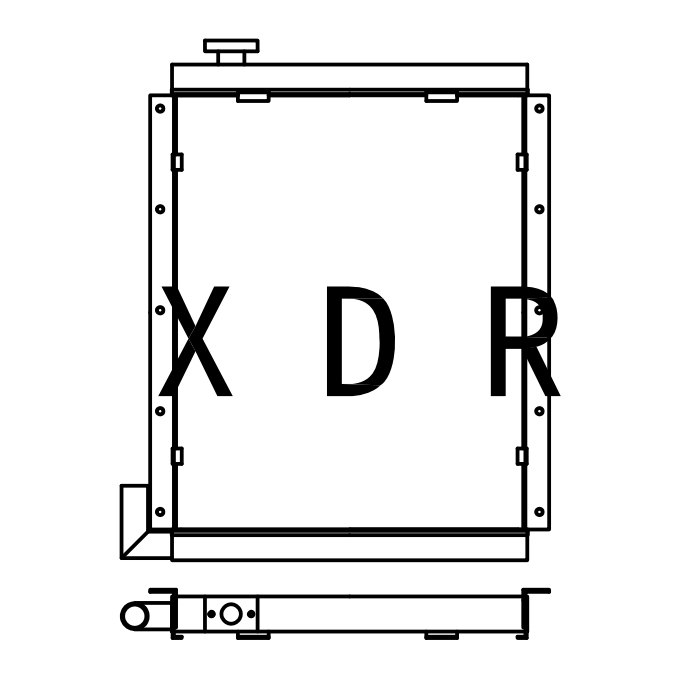 Hydraulic Oil Radiator for Excavator Hitachi400-3