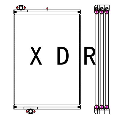Hydraulic Oil Radiator for Excavator Hitachi490-5A