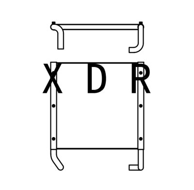Oil Radiator for Excavator Hitachi200-2