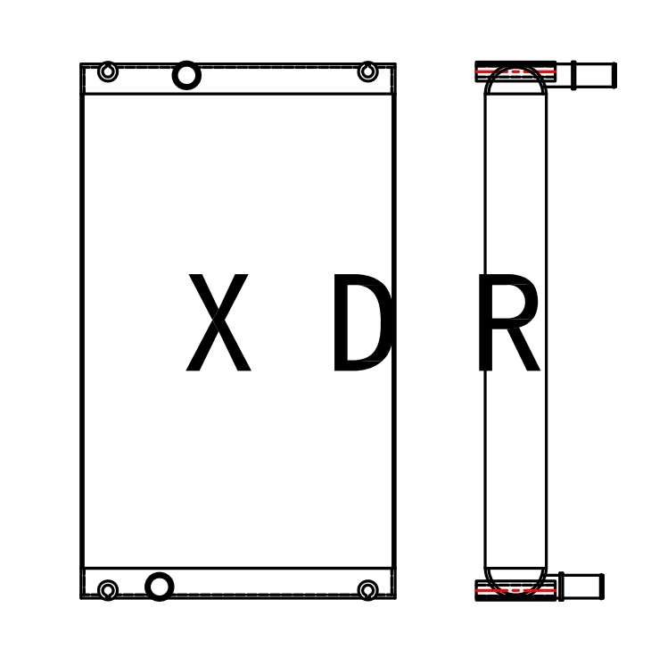 Hydraulic Oil Cooling Radiator Used For Caterpillar320GC
