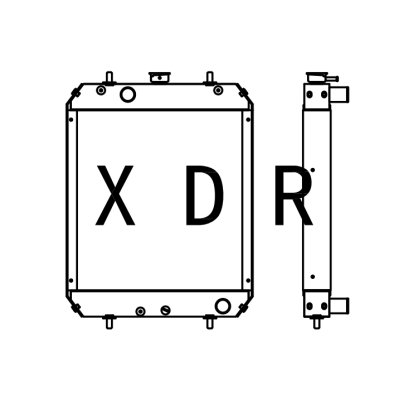 Radiator for Hitachi 55-6 