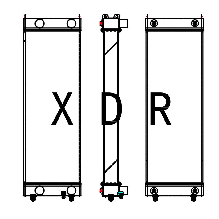 Radiator for Hitachi 650/670-3-1