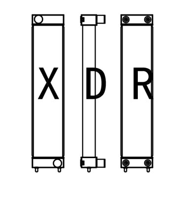 Radiator for Excavator Hitachi 330-3