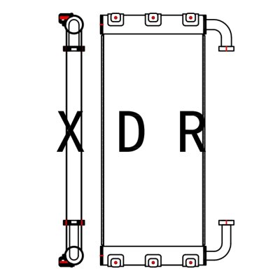Hydraulic Oil Radiator for Excavator Hitachi250-5A