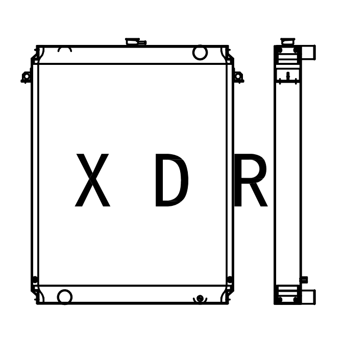 Water Radiator For Kobelco200C1 Excavator