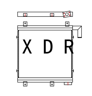 Гидравлический масляный охладитель для Caterpillar315c