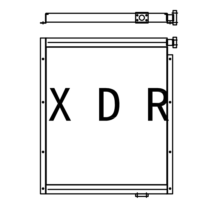 Hydraulic Oil Radiator for Excavator Hitachi450H